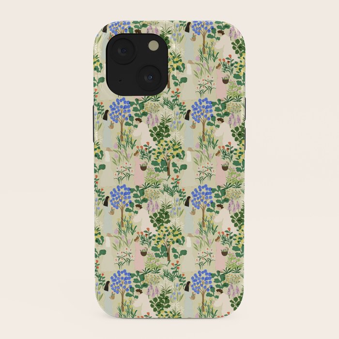 Ladies working in the garden (BEIGE) iPhone Case Gallery Image 38