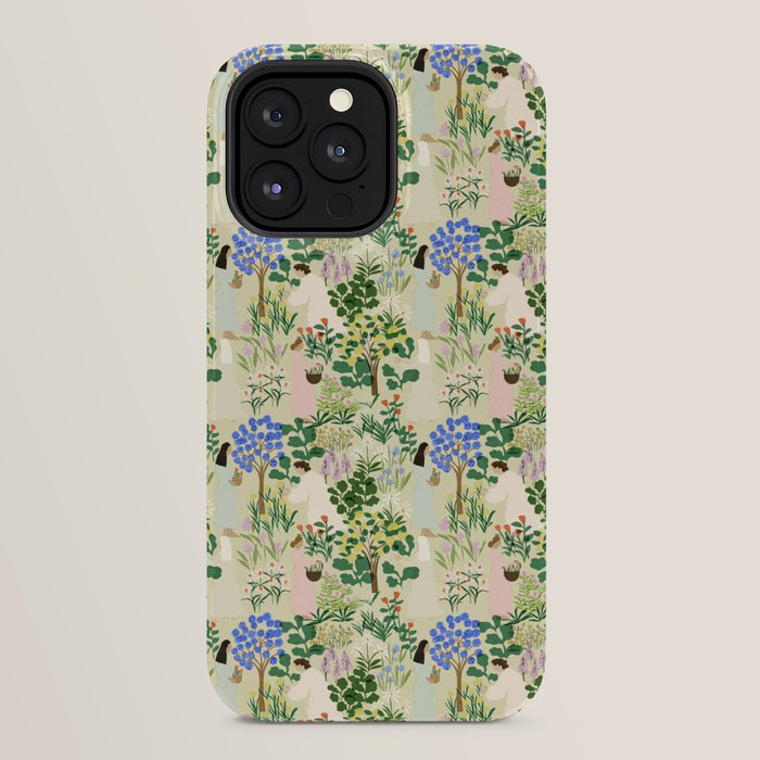 Ladies working in the garden (BEIGE) iPhone Case Gallery Image 24
