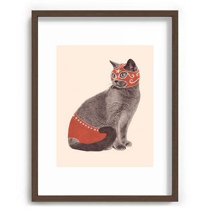 Cat Wrestler Framed Art Print Gallery Image 67