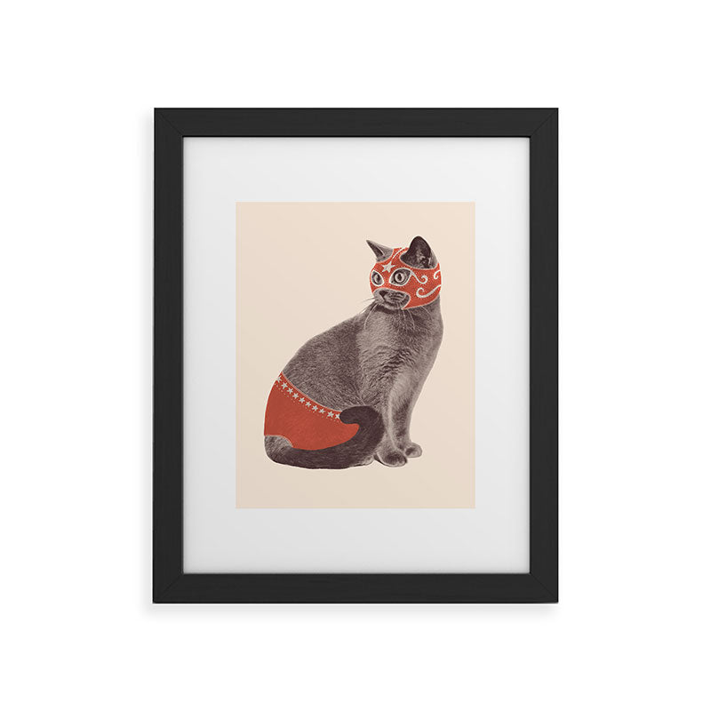 Cat Wrestler Framed Art Print Gallery Image 33