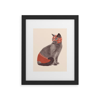 Cat Wrestler Framed Art Print Gallery Image 30