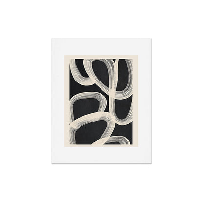 Black and White Abstract Line Art 2 Art Print Gallery Image 4