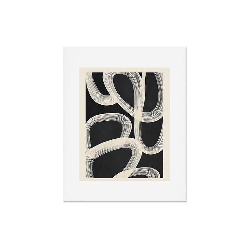 Black and White Abstract Line Art 2 Art Print Gallery Image 5