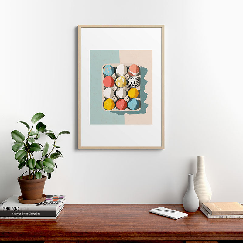 Easter Egg Carton Framed Art Print Gallery Image 20