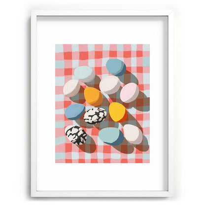 Easter Picnic Eggs Framed Art Print Gallery Image 78