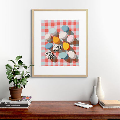 Easter Picnic Eggs Framed Art Print Gallery Image 49