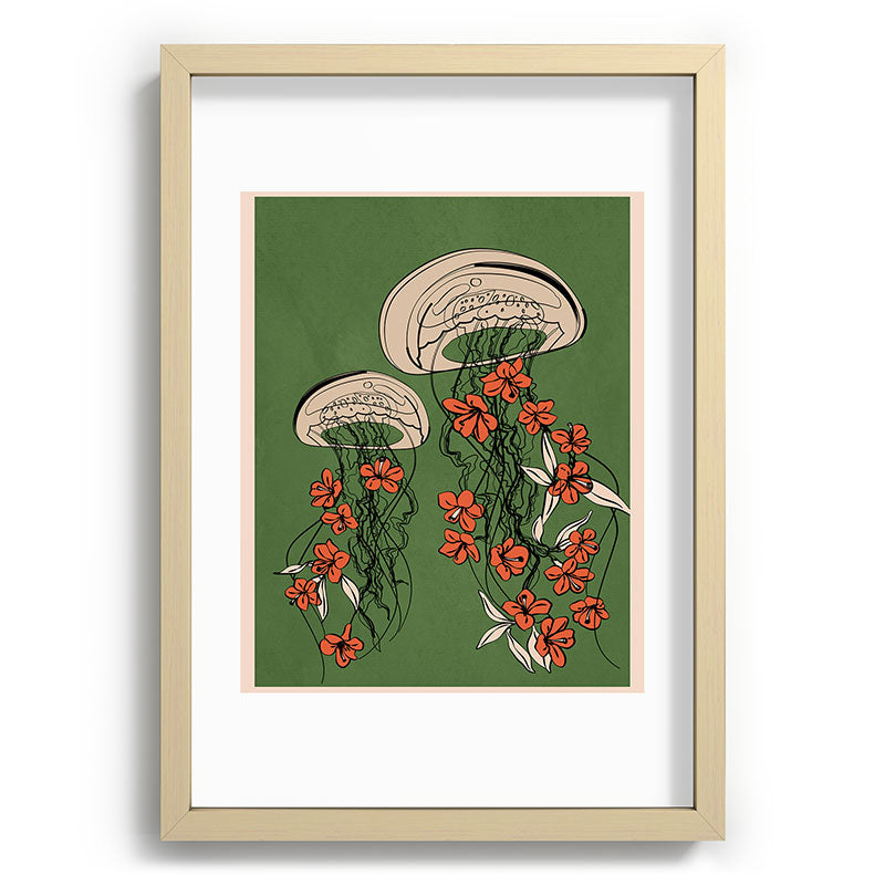 Floral Jellyfishes 2 Framed Art Print Gallery Image 71