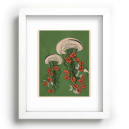 Floral Jellyfishes 2 Framed Art Print Gallery Image 76