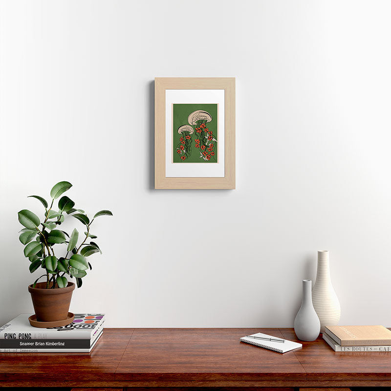 Floral Jellyfishes 2 Framed Art Print Gallery Image 45