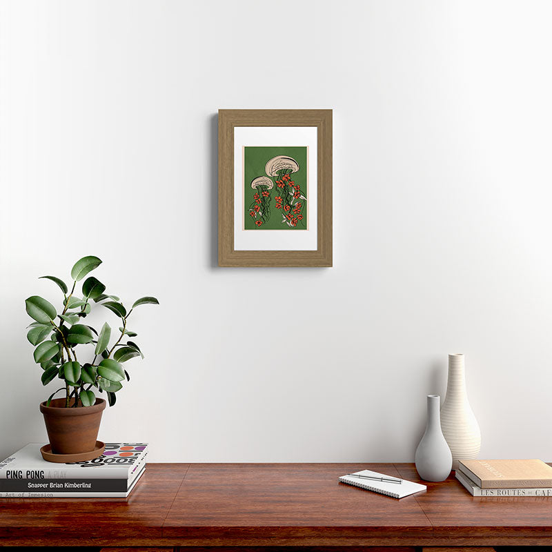 Floral Jellyfishes 2 Framed Art Print Gallery Image 38