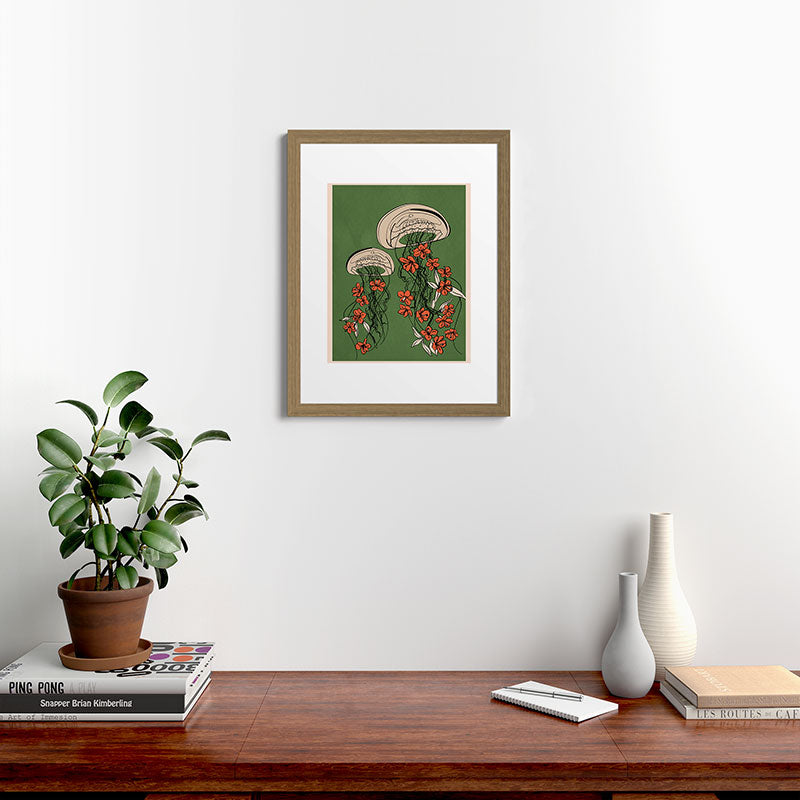Floral Jellyfishes 2 Framed Art Print Gallery Image 40