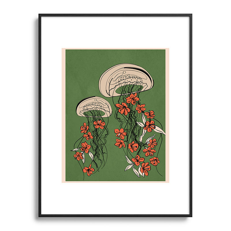 Floral Jellyfishes 2 Framed Art Print Gallery Image 84