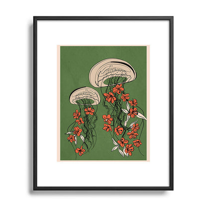 Floral Jellyfishes 2 Framed Art Print Gallery Image 82
