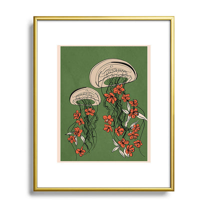 Floral Jellyfishes 2 Framed Art Print Gallery Image 88