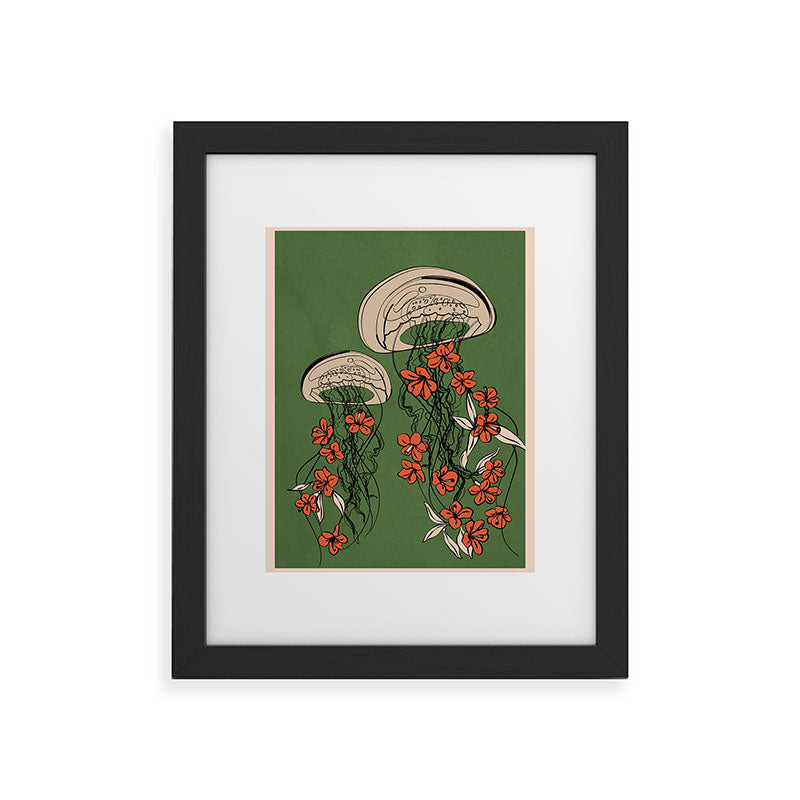 Floral Jellyfishes 2 Framed Art Print Gallery Image 29
