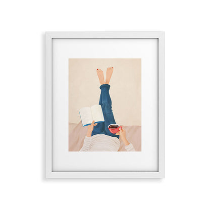Morning Read Framed Art Print Gallery Image 25