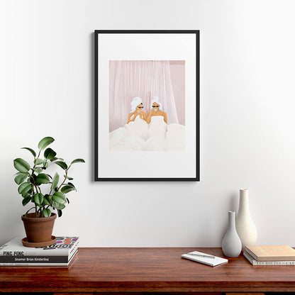 Morning with a friend Framed Art Print Gallery Image 6