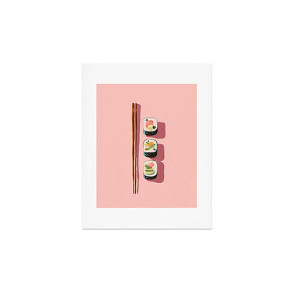 Pink Sushi Rhythm Art Print Gallery Image 3