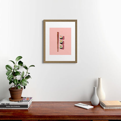 Pink Sushi Rhythm Framed Art Print Gallery Image 40
