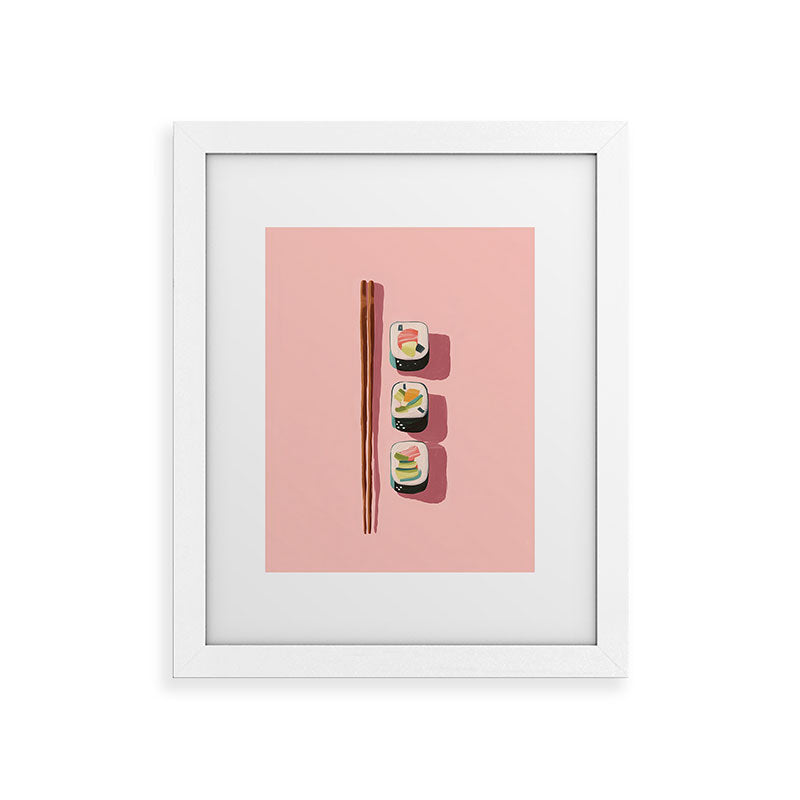 Pink Sushi Rhythm Framed Art Print Gallery Image 50