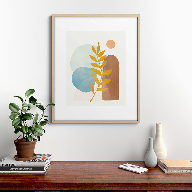 Soft Abstract Shapes 04 Framed Art Print Gallery Image 29