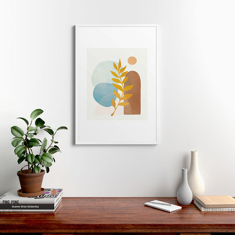 Soft Abstract Shapes 04 Framed Art Print Gallery Image 37
