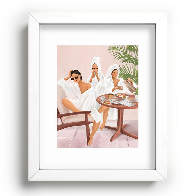 Weekend morning with friends Framed Art Print Gallery Image 75