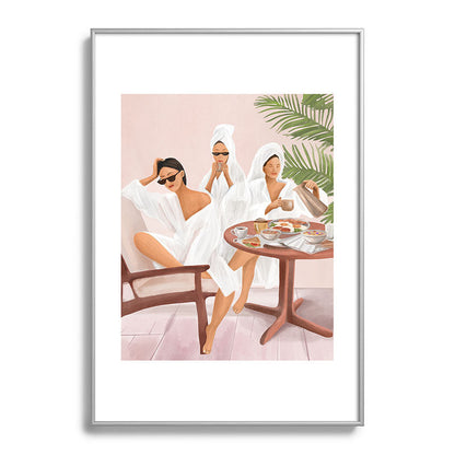 Weekend morning with friends Framed Art Print Gallery Image 97