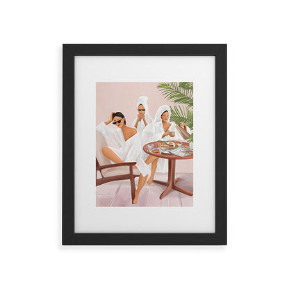 Weekend morning with friends Framed Art Print Gallery Image 29