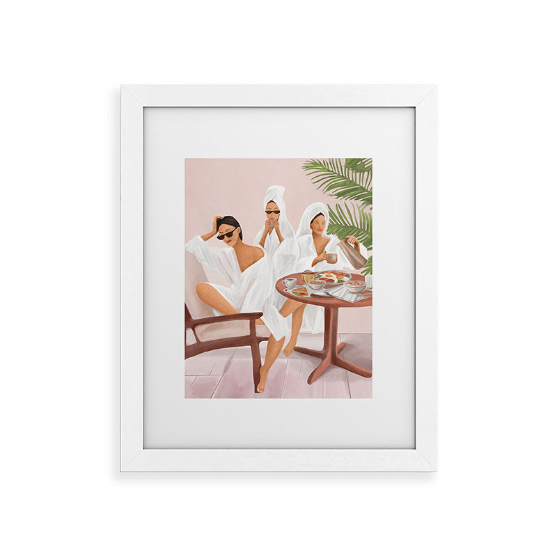 Weekend morning with friends Framed Art Print Gallery Image 51