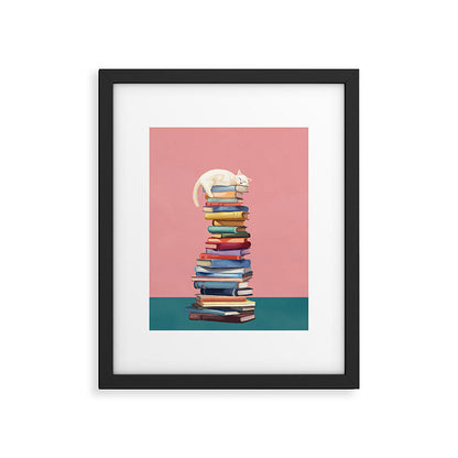 Where the Cat Dreams Framed Art Print Gallery Image 4