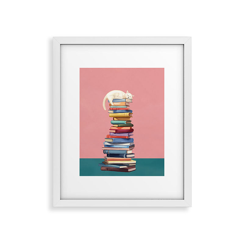 Where the Cat Dreams Framed Art Print Gallery Image 22