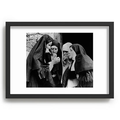 Smoking Nuns Vintage Photo -Smoking Nuns Framed Art Print Gallery Image 59