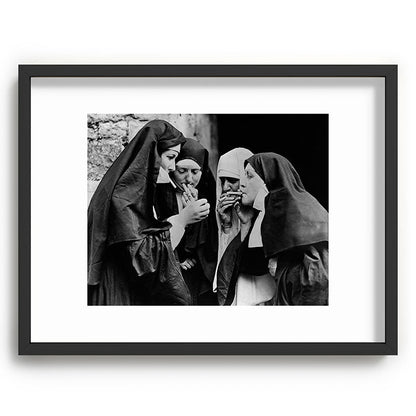 Smoking Nuns Vintage Photo -Smoking Nuns Framed Art Print Gallery Image 60