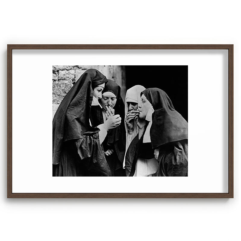 Smoking Nuns Vintage Photo -Smoking Nuns Framed Art Print Gallery Image 68