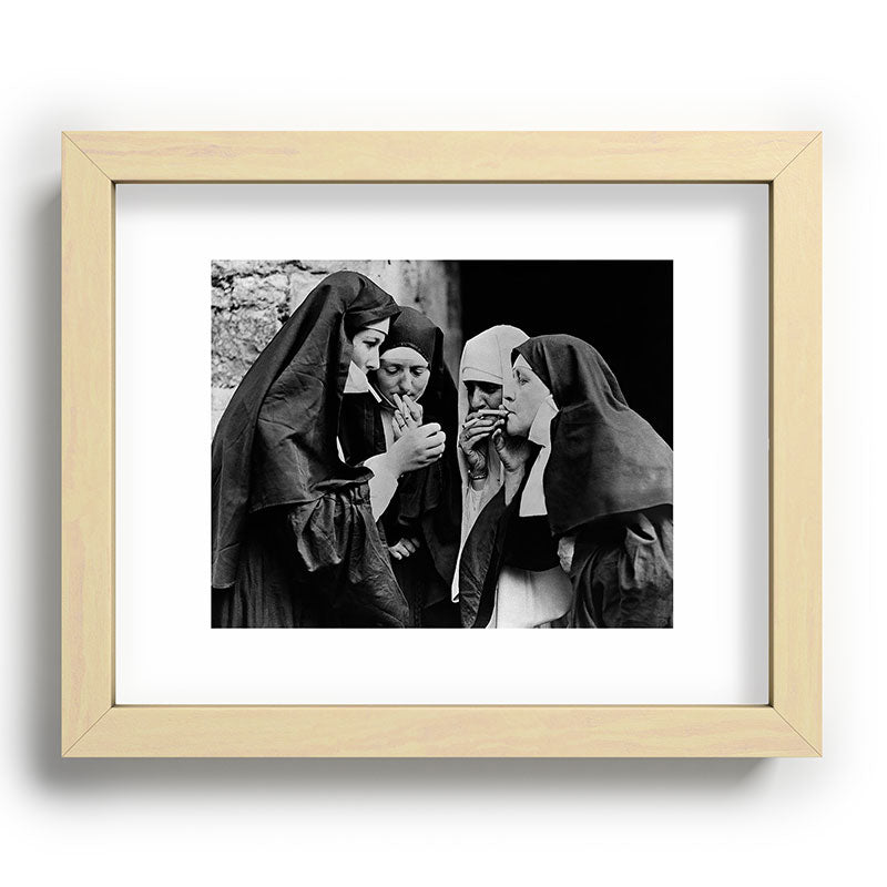 Smoking Nuns Vintage Photo -Smoking Nuns Framed Art Print Gallery Image 69