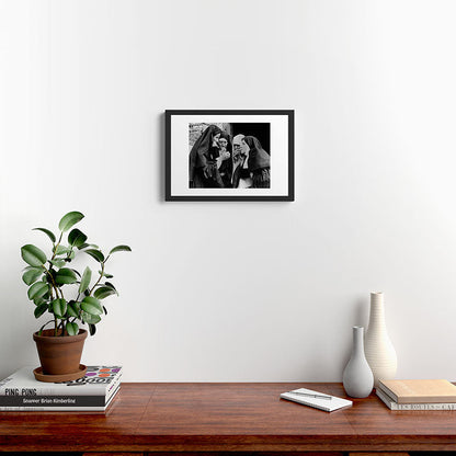 Smoking Nuns Vintage Photo -Smoking Nuns Framed Art Print Gallery Image 3