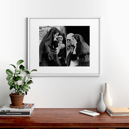 Smoking Nuns Vintage Photo -Smoking Nuns Framed Art Print Gallery Image 28