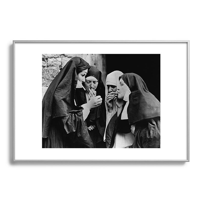 Smoking Nuns Vintage Photo -Smoking Nuns Framed Art Print Gallery Image 97