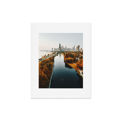 chicago aerial view Art Print Gallery Image 5