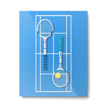 Tennis Retro Metal Print Gallery Image 1