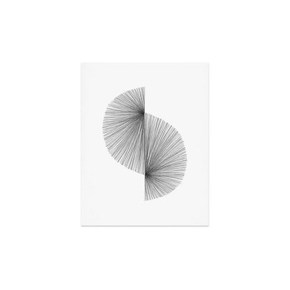 Mid Century Modern Geometric Abstract S Shape Line Drawing Pattern Art Print Gallery Image 3