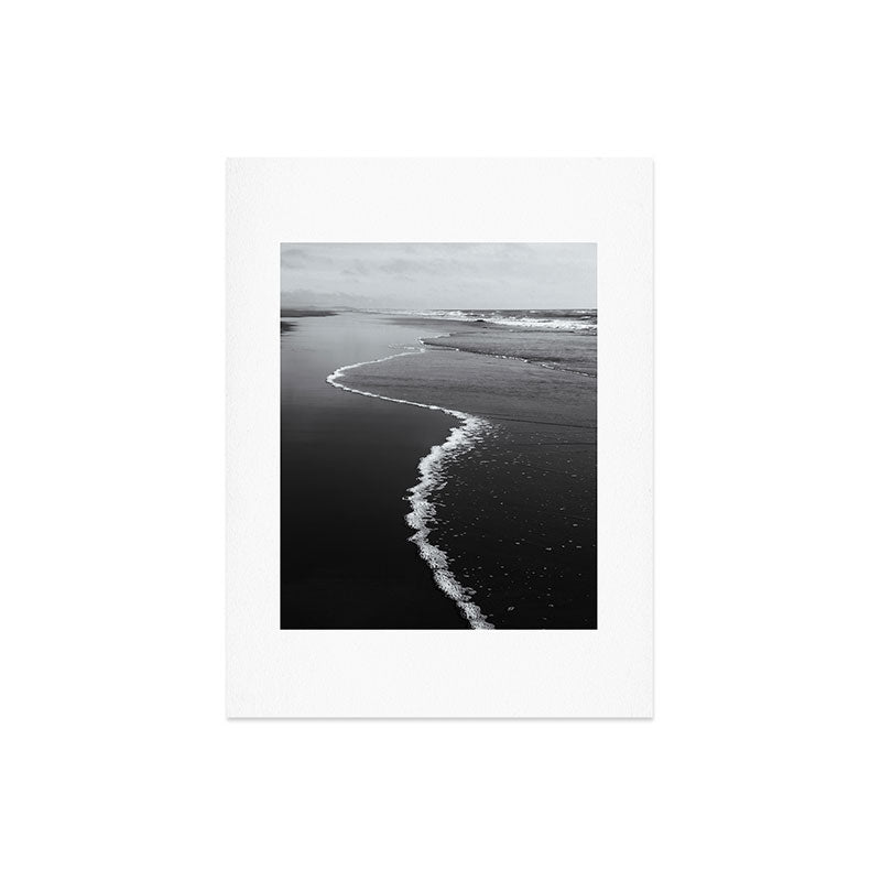 Black and White Shore Art Print Gallery Image 6