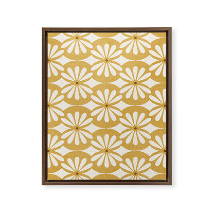 Solstice Boho Geometric Goldenrod Framed Canvas Print Gallery Image 14
