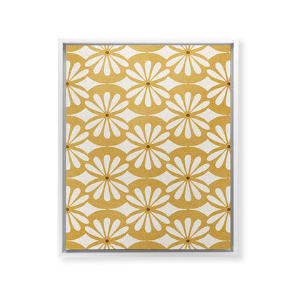 Solstice Boho Geometric Goldenrod Framed Canvas Print Gallery Image 34