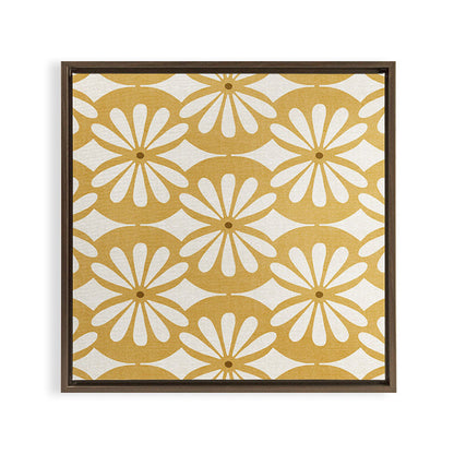 Solstice Boho Geometric Goldenrod Framed Canvas Print Gallery Image 11