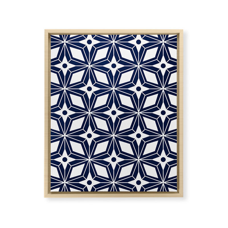 Starburst - Navy Framed Canvas Print Gallery Image 18