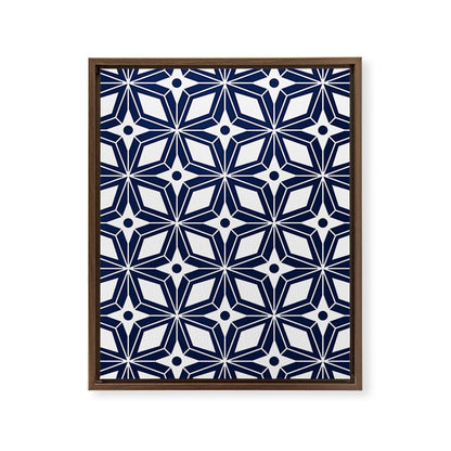 Starburst - Navy Framed Canvas Print Gallery Image 10