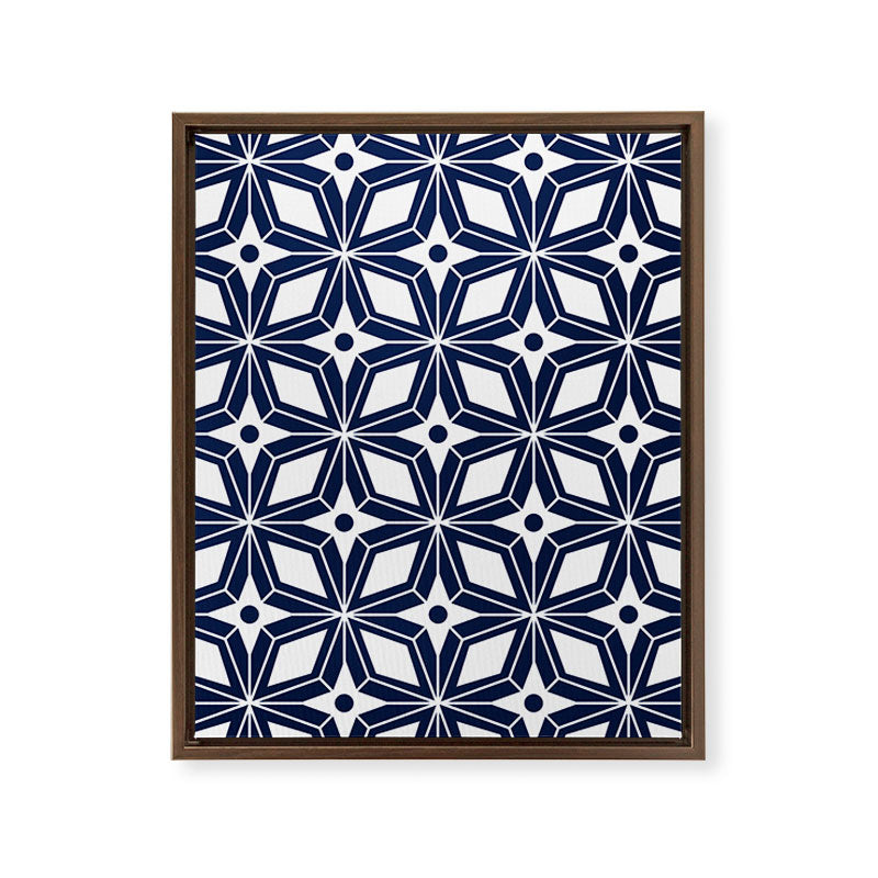 Starburst - Navy Framed Canvas Print Gallery Image 12