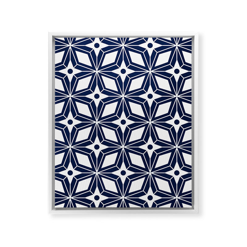Starburst - Navy Framed Canvas Print Gallery Image 24